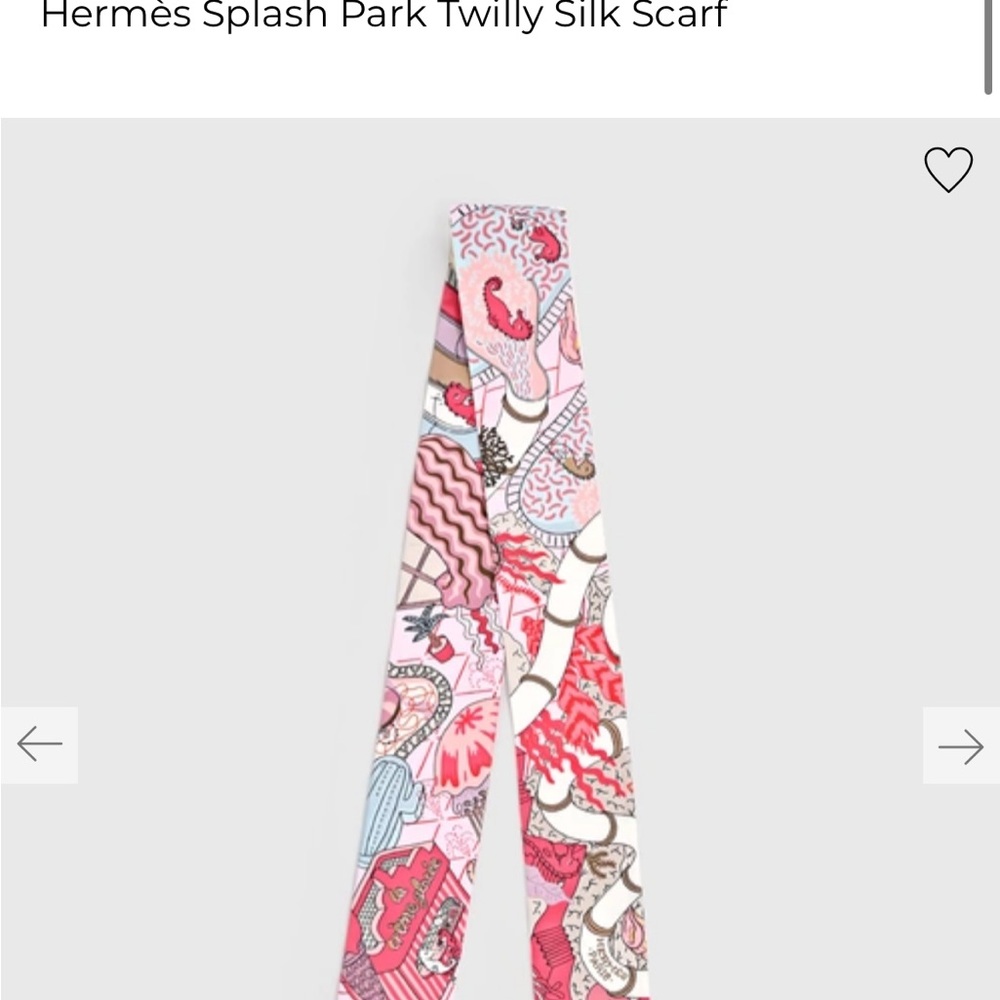 Hermès Twilly Silk Scarf - Pink and Red Splash